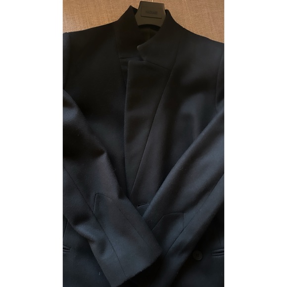 All Saints Sidney Wool Cashmere Blend Tailored Coat - Picture 8 of 8